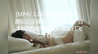 [MP4/ 1.84G] 四男战一女，露脸足交操逼，上下齐入，日本群P的剧情换着对着脸打飞机